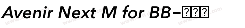 Avenir Next M for BB字体转换 Avenir Next M for BB字体转换